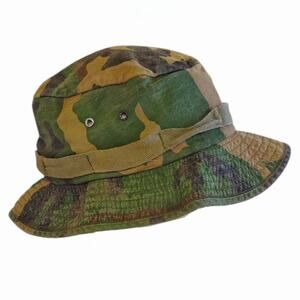 Vintage Camouflage Fishing Hunting Hat Cotton Adjustable Unisex Outdoors Costume